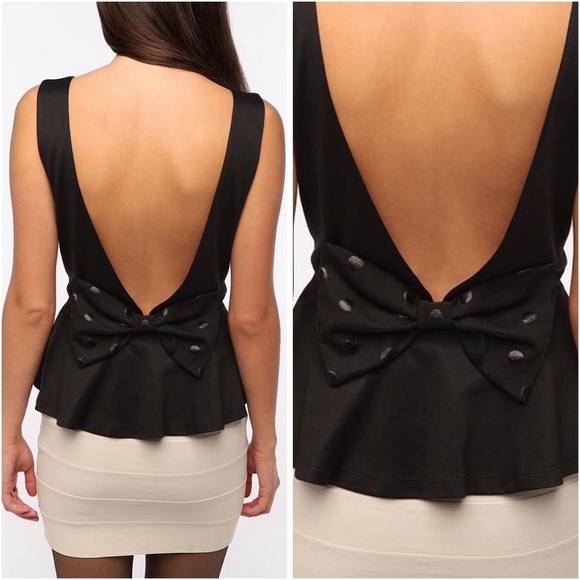 Urban Outfitters Tops - UO Pins & Needles Bow Back Peplum Top